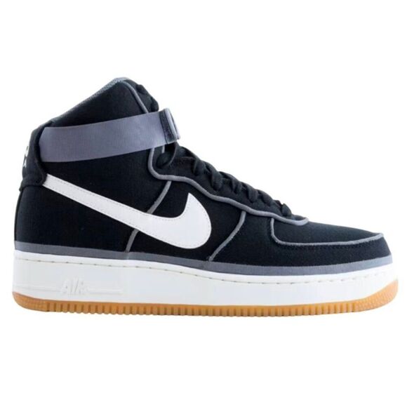 NIKE Air Force 1 High '07 LV8 "Black Sail Team Orange" Sneakers Size 10 - Picture 1 of 9